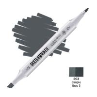 SKETCHMARKER (2 ����:������ � ������,),���� �������:Simple Gray 3 (������� ����� 3), ���: SM-SG03