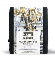 ����� �������� SKETCHMARKER Warm Grey 12�� + ����� ����������