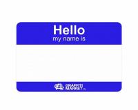 ������ Hello My Name Is ����� 8x12 ��.