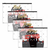 Zip-����� ����������� ErichKrause� Feline Friends, B5, ������� (� ������ �� 12 ��.)