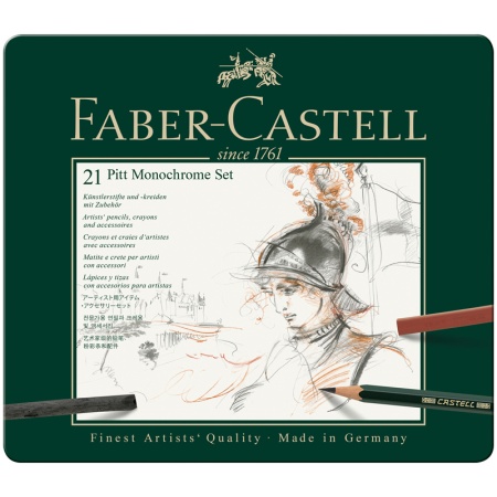 ����� �������������� ������� Faber-Castell Pitt Monochrome, 21 �����, 112976