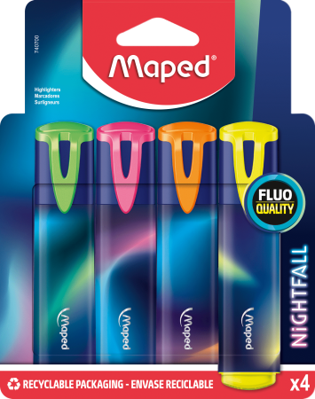 ����� ����������������� Maped  FLUO PEP'S NIGHTFALL 4 ����� ����